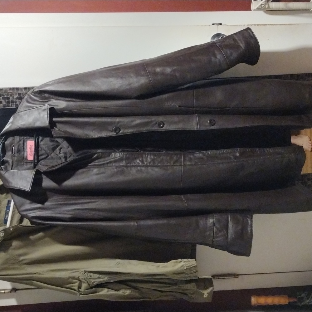 🤎Women's Dark Brown Leather Coat